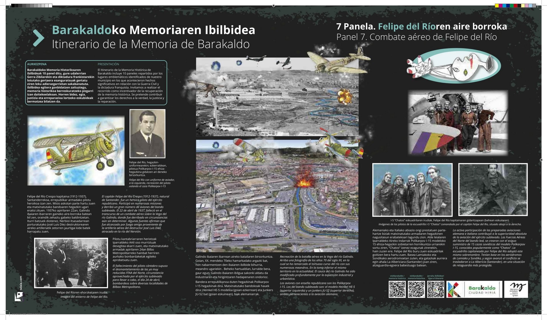 Ayuntamiento de Barakaldo. Guerra Civil. Itinerario de la Memoria Histórica
